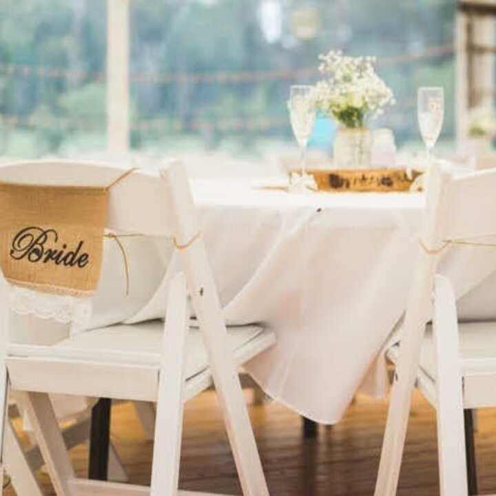 White Folding Chairs by Event Marquees | © Event Marquees