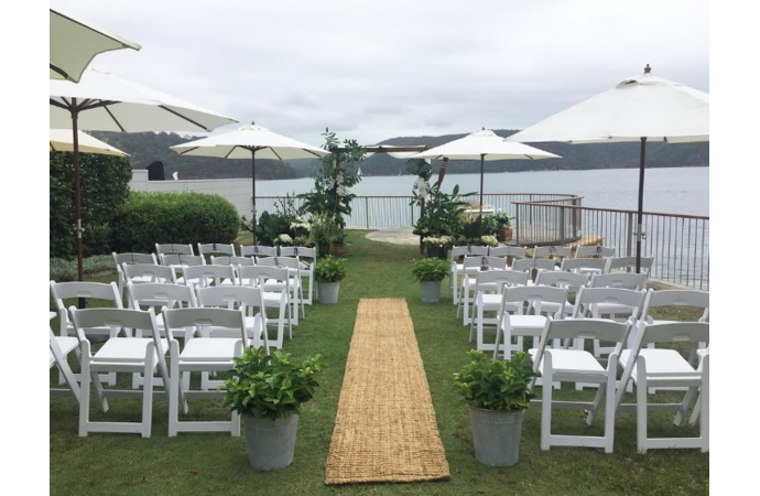 White Folding Chair for Sale by Event Marquees | © Event Marquees