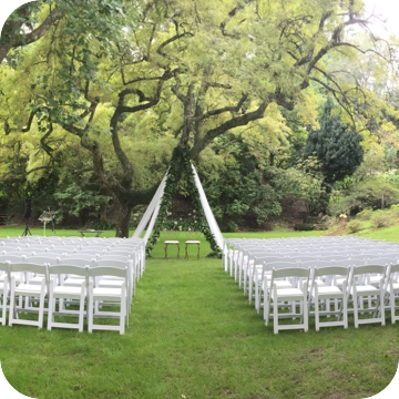 White Folding Chair for Sale by Event Marquees | © Event Marquees