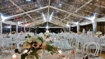 Clear Wedding Marquee Hire by Event Marquees
