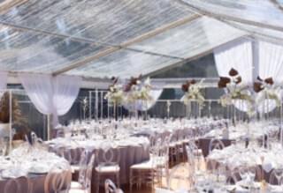 Clear Wedding Marquee by Event Marquees | © Event Marquees