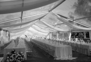 Clear Wedding Marquee by Event Marquees | © Event Marquees