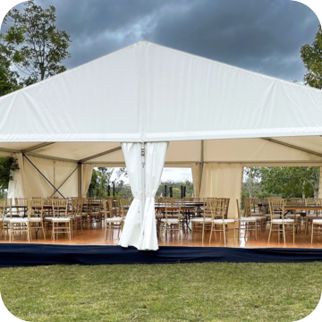 White Marquee Hire by Event Marquees | © Event Marquees