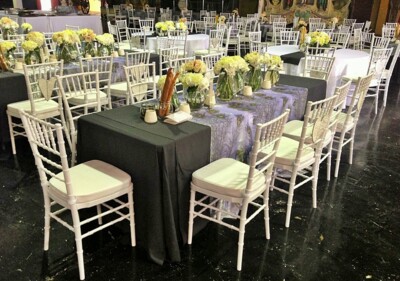 Gold tiffany 2025 chairs for hire